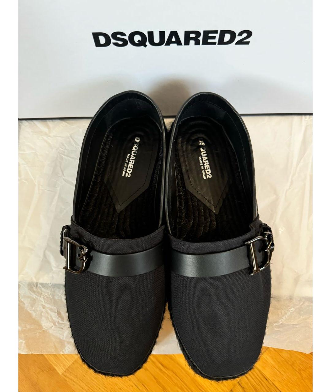 DSQUARED2 Черные текстильные эспадрильи, фото 3