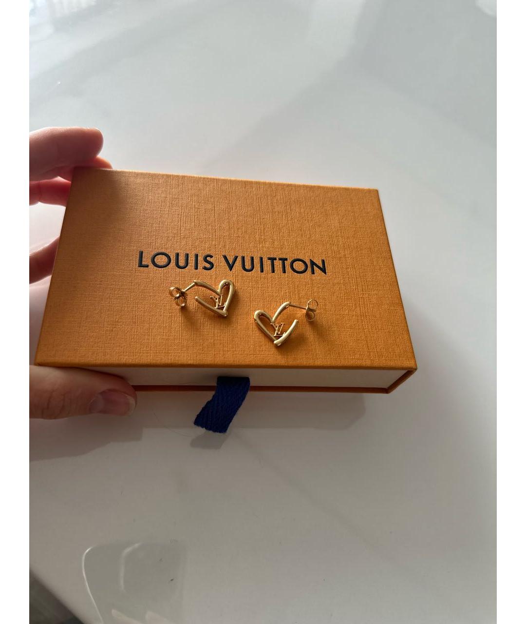 LOUIS VUITTON Золотые серьги из желтого золота, фото 3