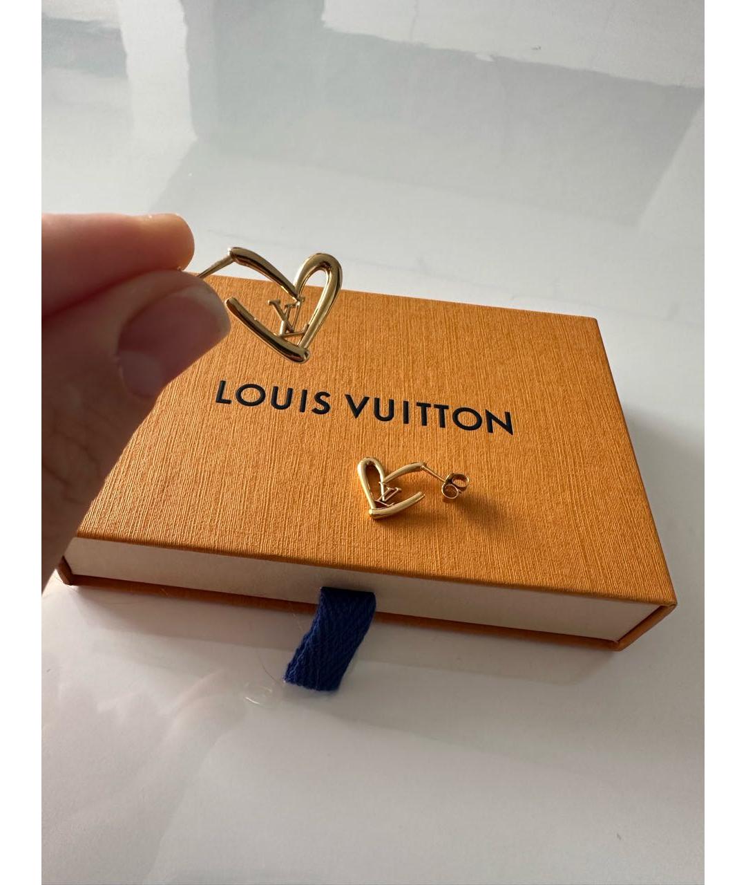 LOUIS VUITTON Золотые серьги из желтого золота, фото 2