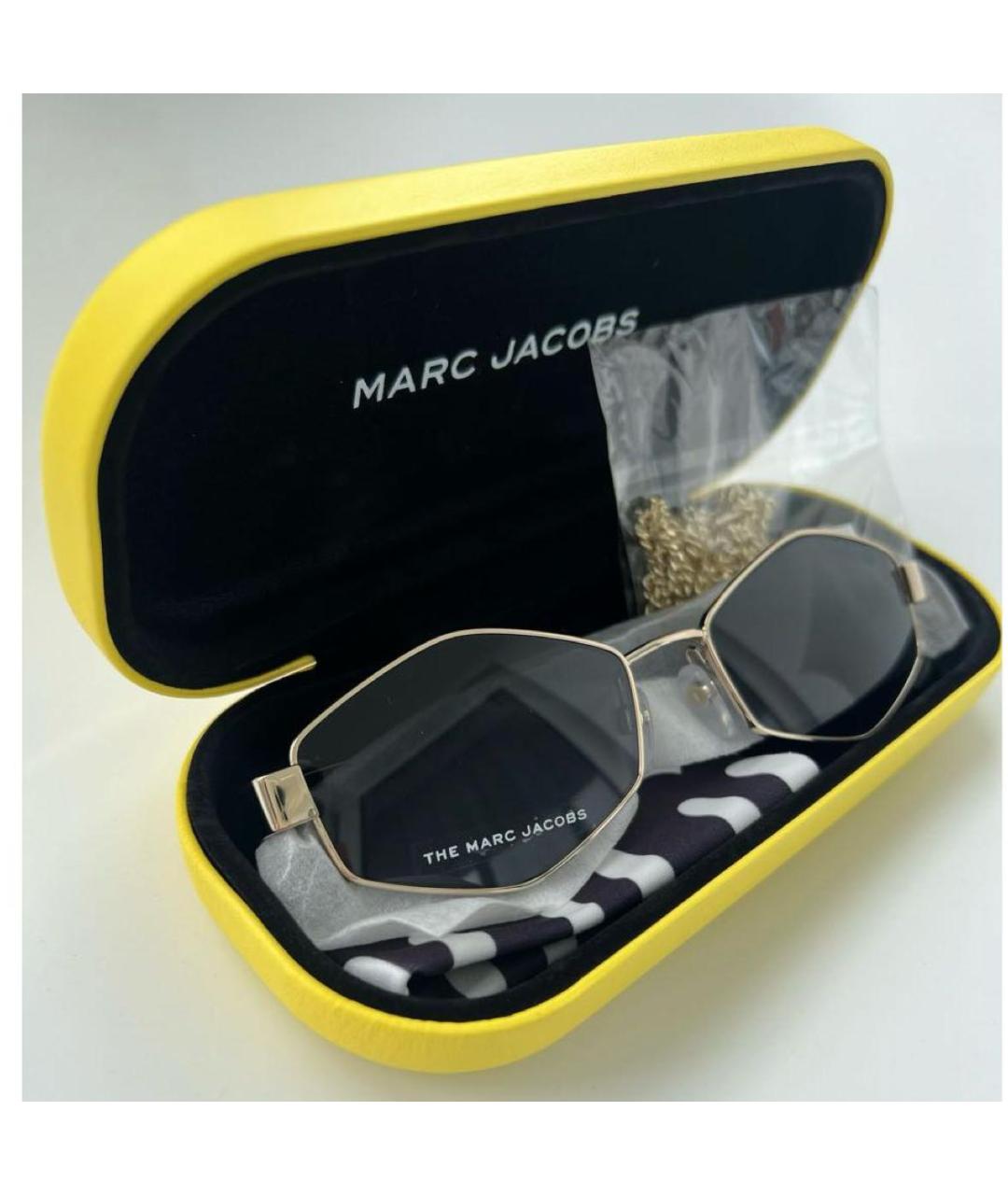 MARC JACOBS Черные металлические солнцезащитные очки, фото 4