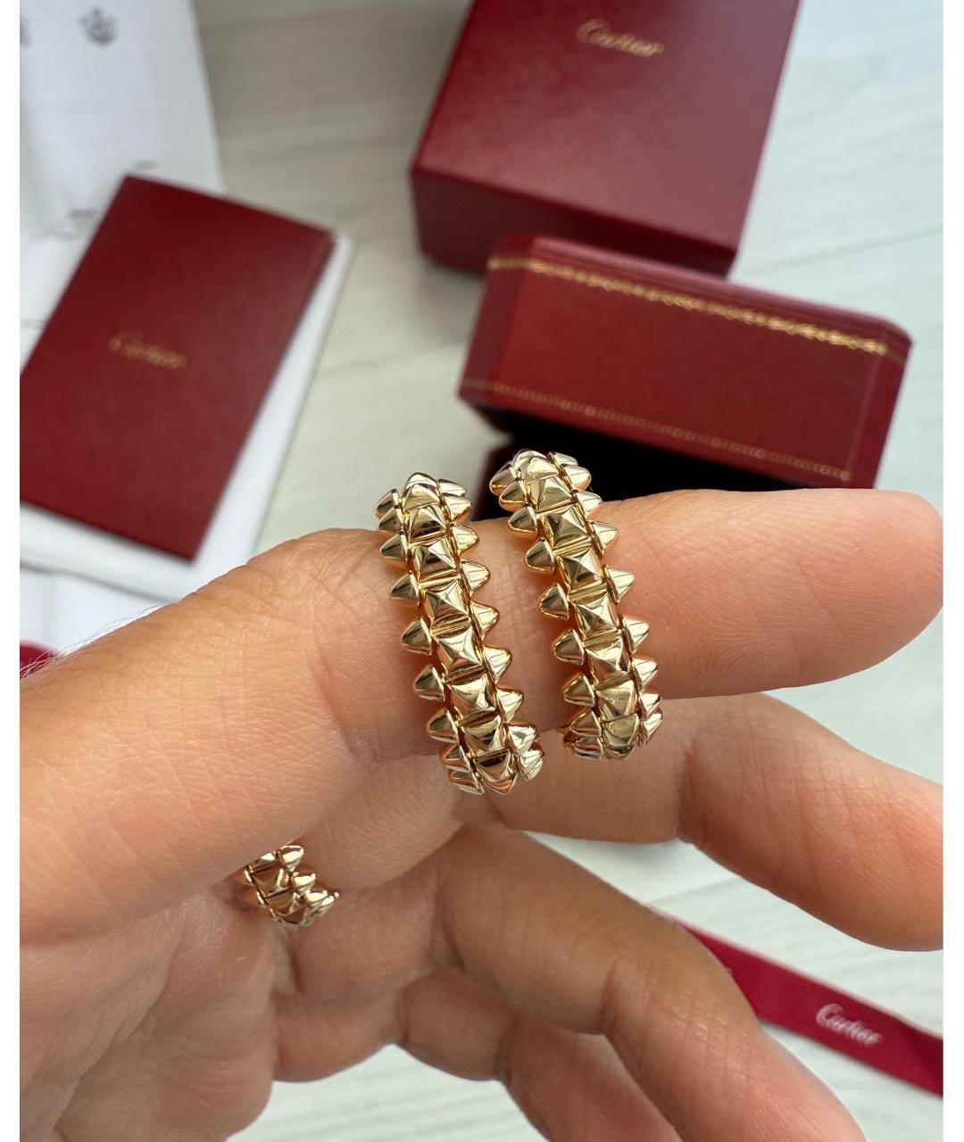 CARTIER Золотые серьги из розового золота, фото 6