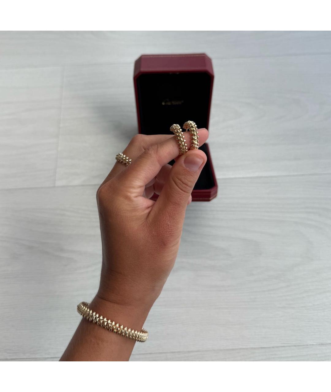 CARTIER Золотые серьги из розового золота, фото 7