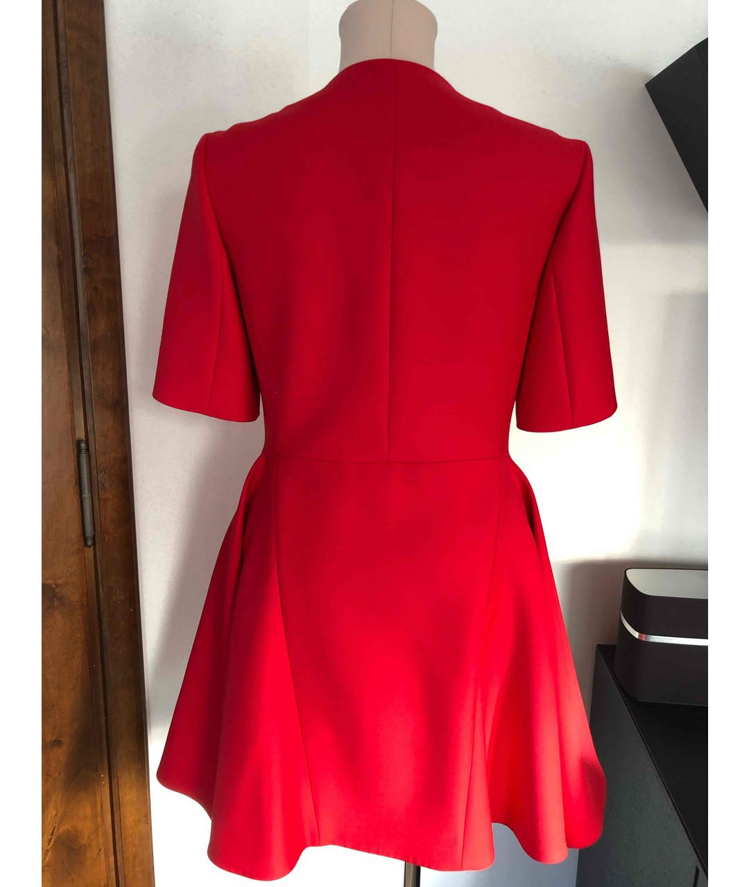 CHRISTIAN DIOR PRE-OWNED Красное шерстяное повседневное платье, фото 2