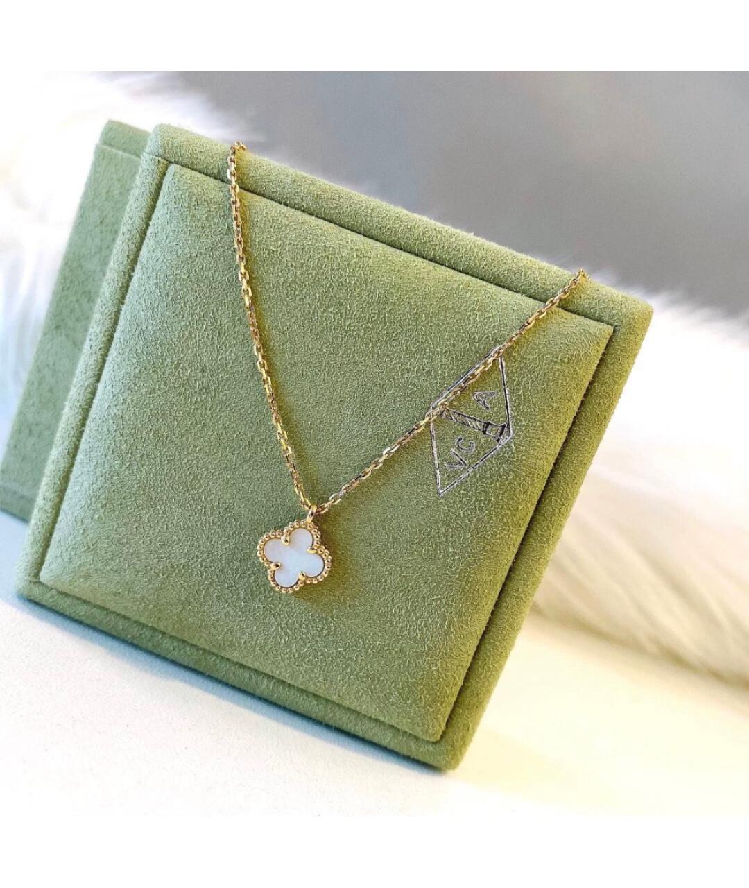 VAN CLEEF & ARPELS Белое колье из желтого золота, фото 3
