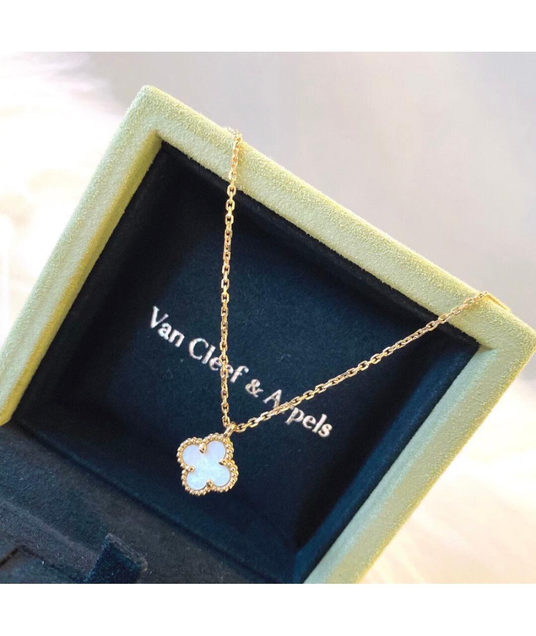 VAN CLEEF & ARPELS Белое колье из желтого золота, фото 2
