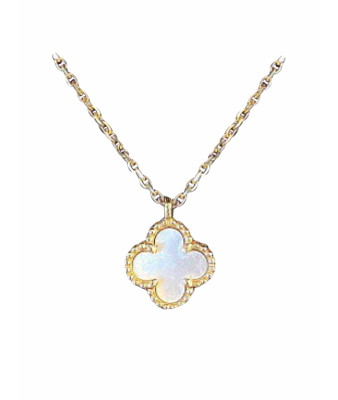 VAN CLEEF & ARPELS Белое колье из желтого золота, фото 1