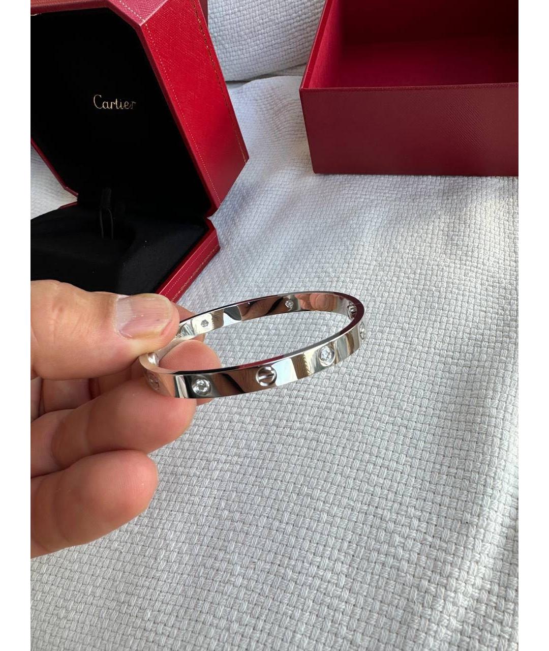 CARTIER Белый браслет из белого золота, фото 2