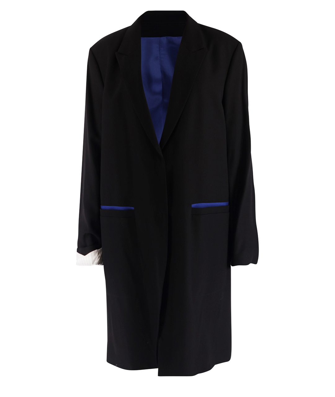 ACNE STUDIOS Темно-синее шерстяное пальто, фото 1