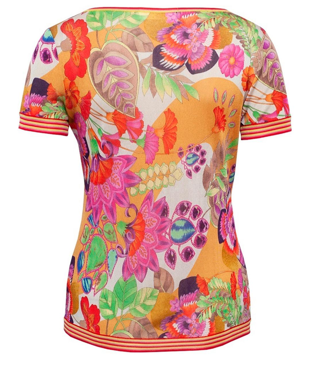 VALENTINO Мульти шелковая блузы, фото 8