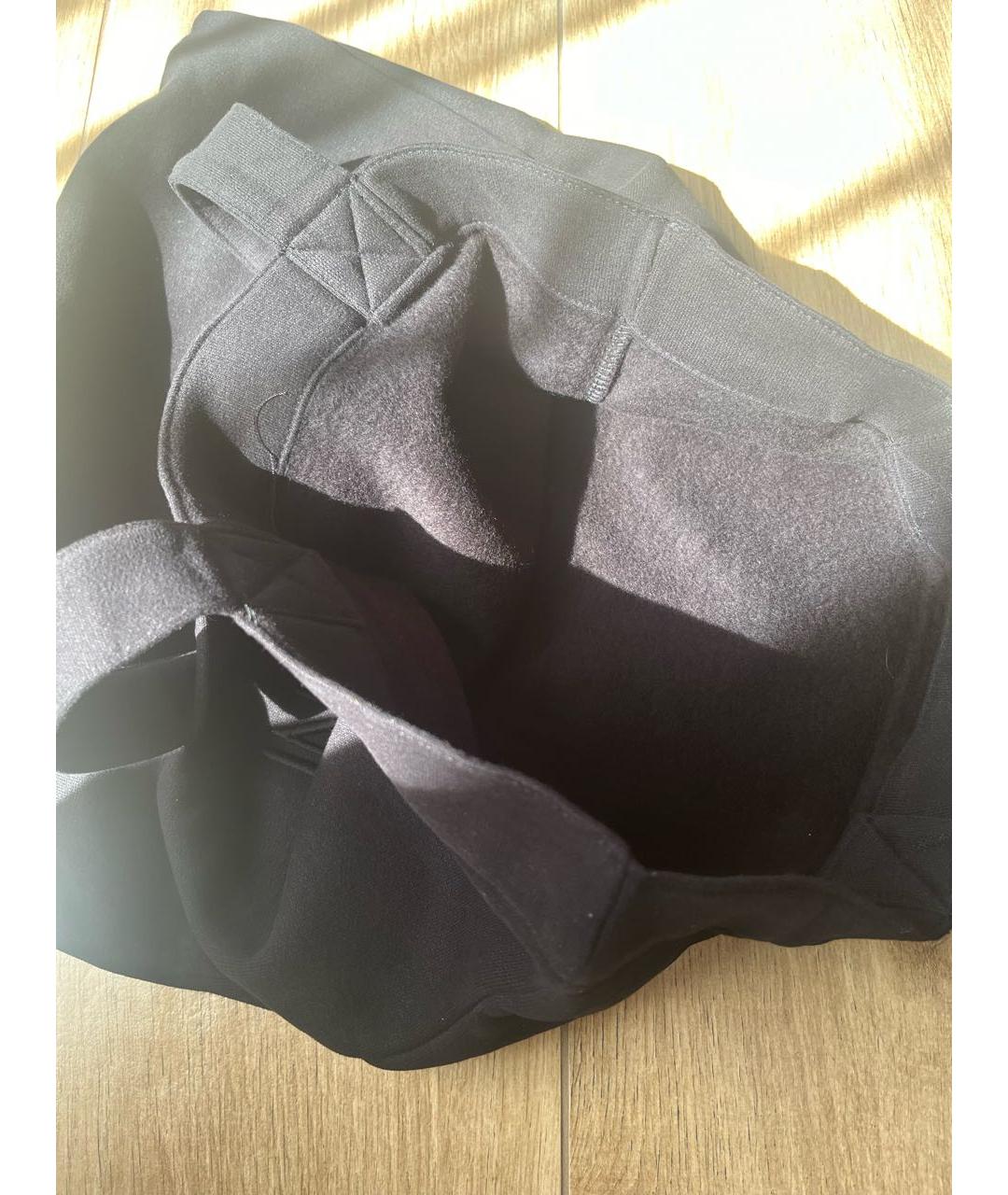 SAINT LAURENT Черная тканевая сумка тоут, фото 4