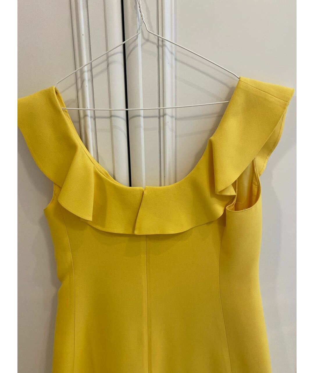 VALENTINO Желтое хлопковое коктейльное платье, фото 3
