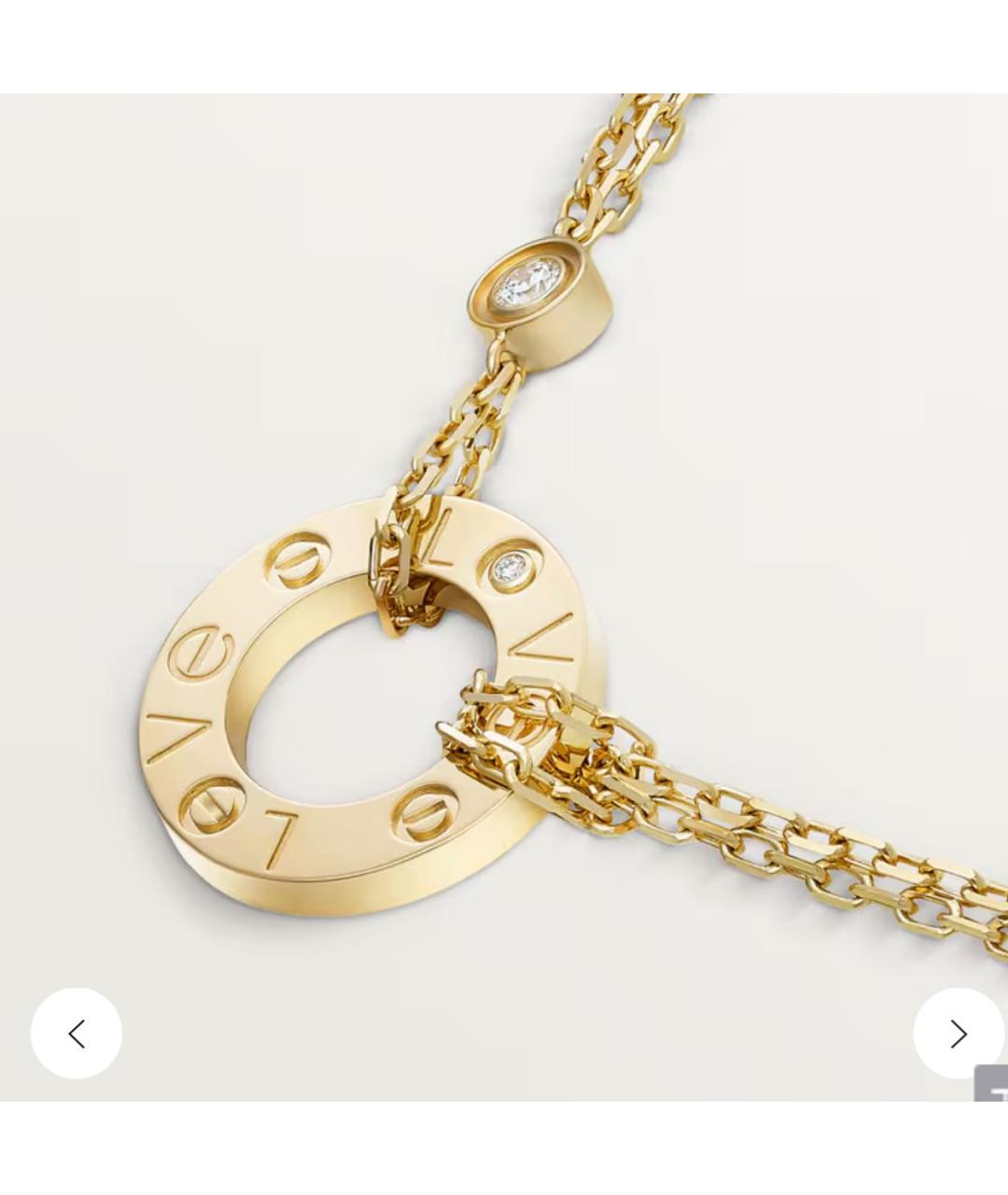 CARTIER Золотое колье из желтого золота, фото 3