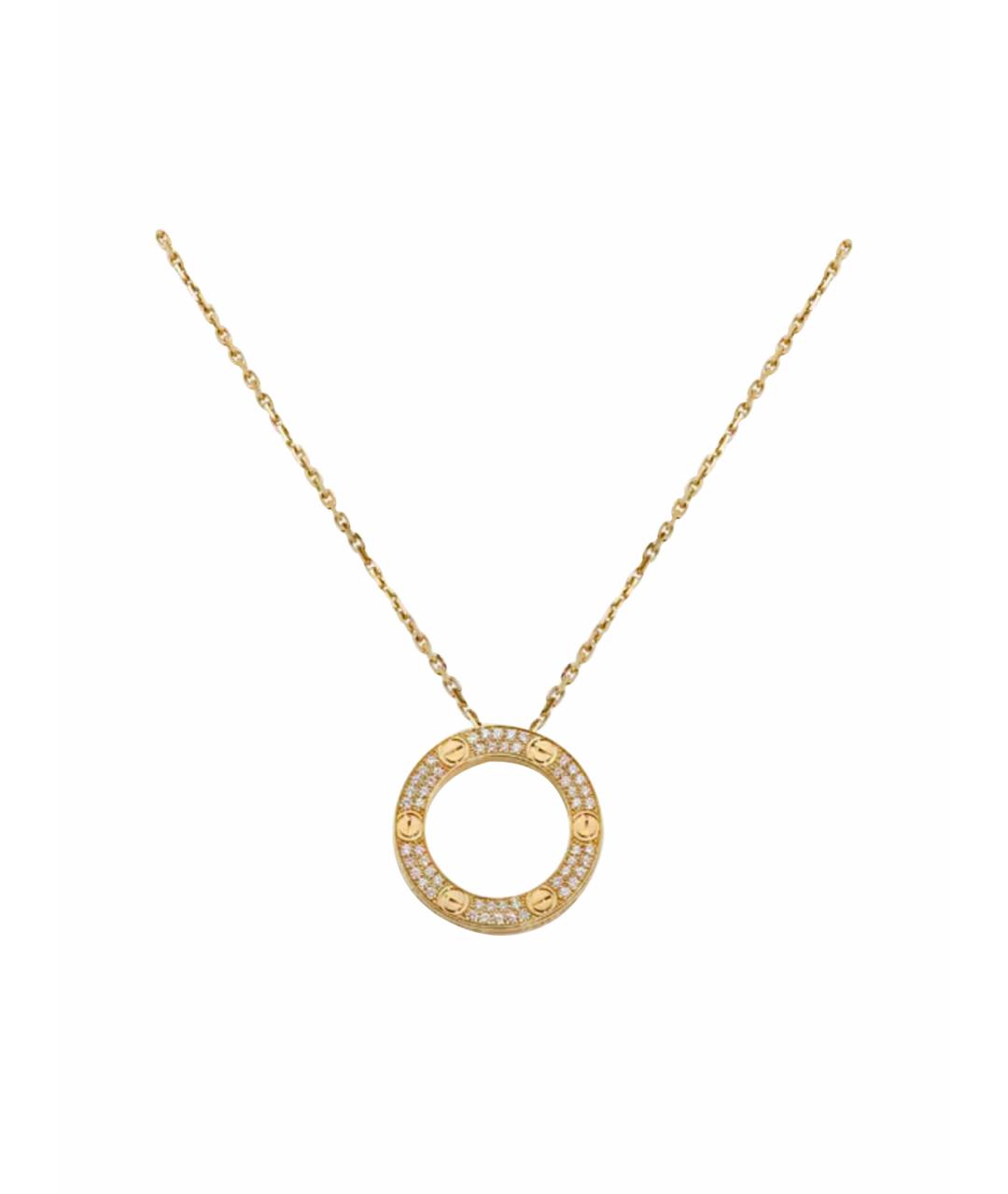 CARTIER Желтое колье из желтого золота, фото 1