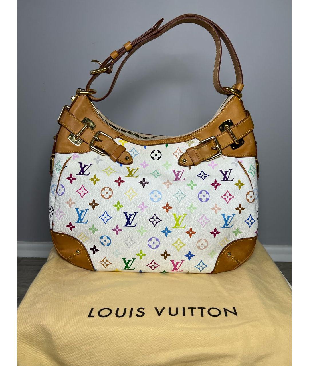 LOUIS VUITTON Белая сумка через плечо, фото 9