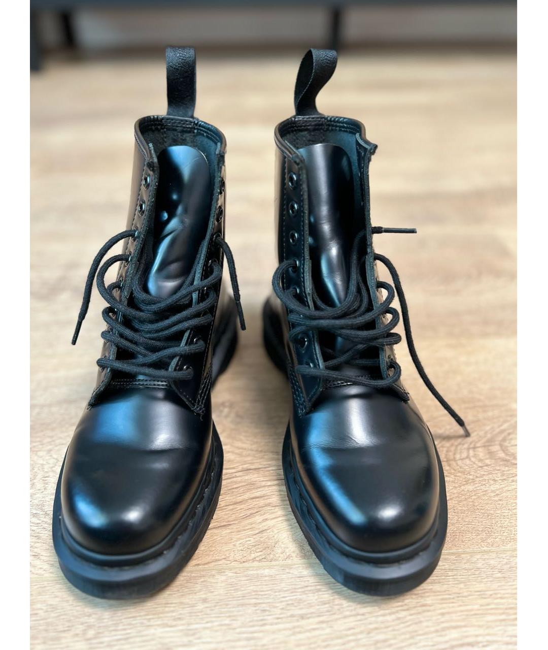 DR. MARTENS Черные кожаные ботинки, фото 2