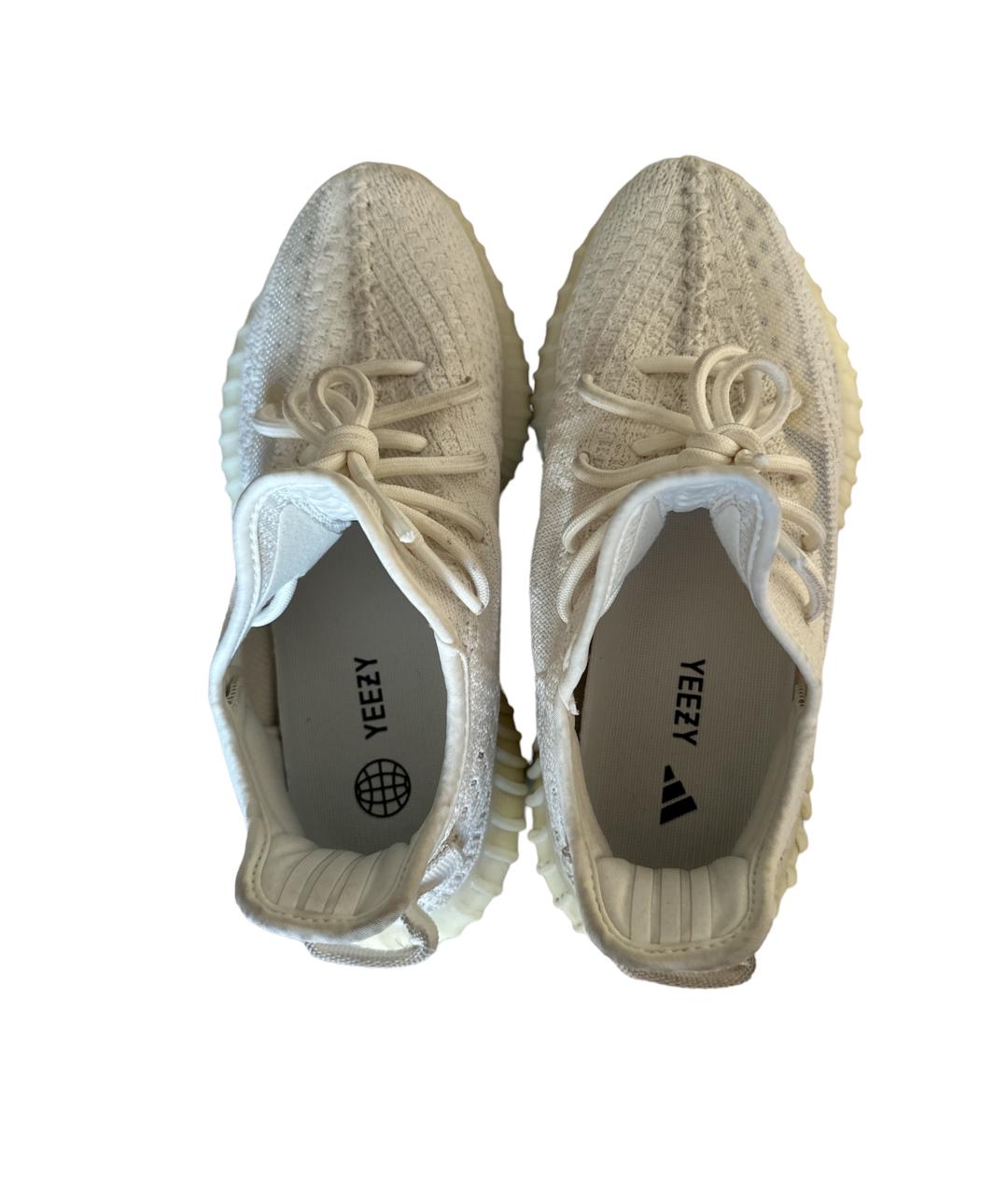 ADIDAS YEEZY Бежевые текстильные кроссовки, фото 3