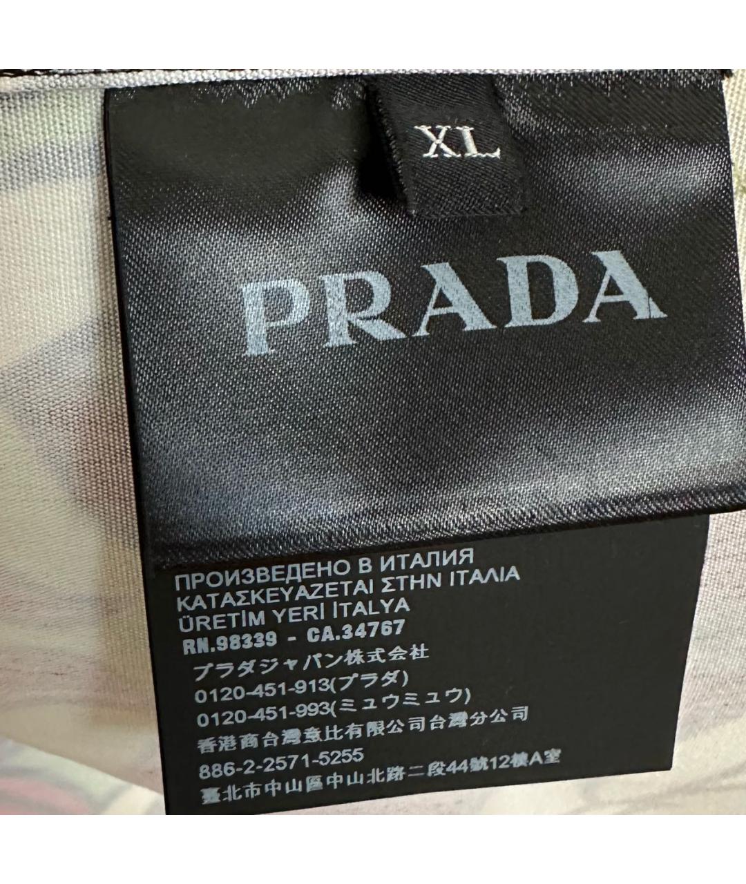 PRADA Мульти хлопковая кэжуал рубашка, фото 5