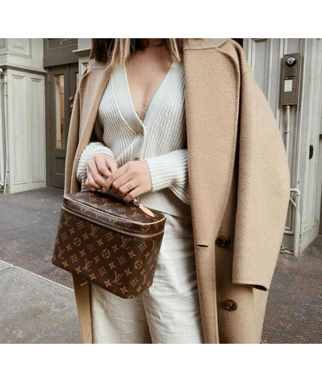 LOUIS VUITTON Коричневая косметичка, фото 6