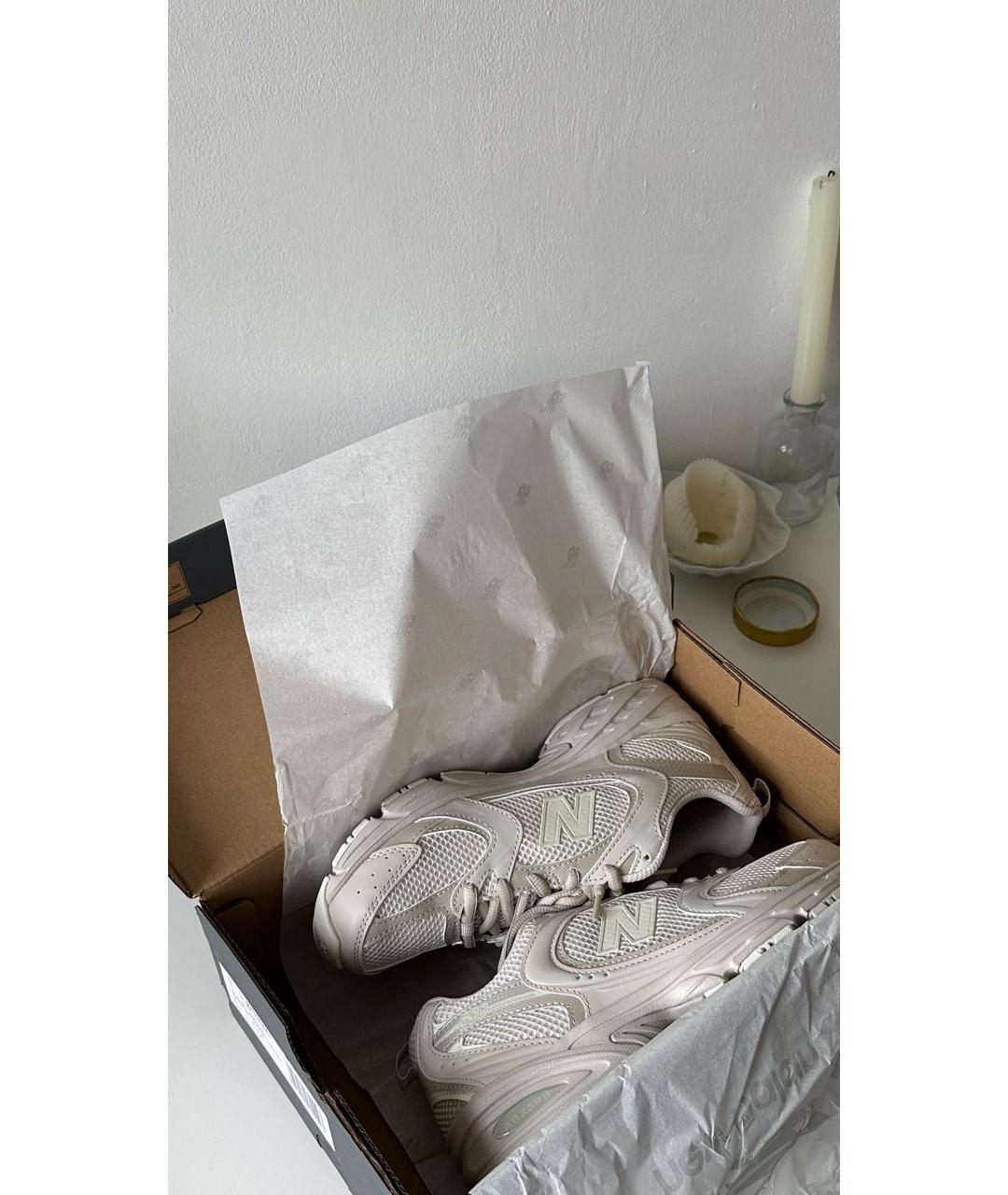 NEW BALANCE Бежевые текстильные кроссовки, фото 8