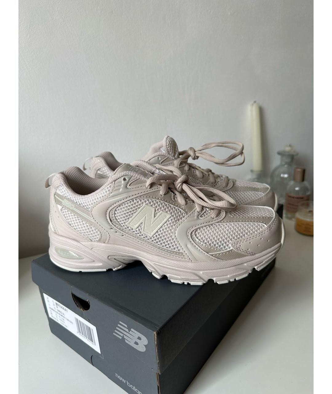 NEW BALANCE Бежевые текстильные кроссовки, фото 5