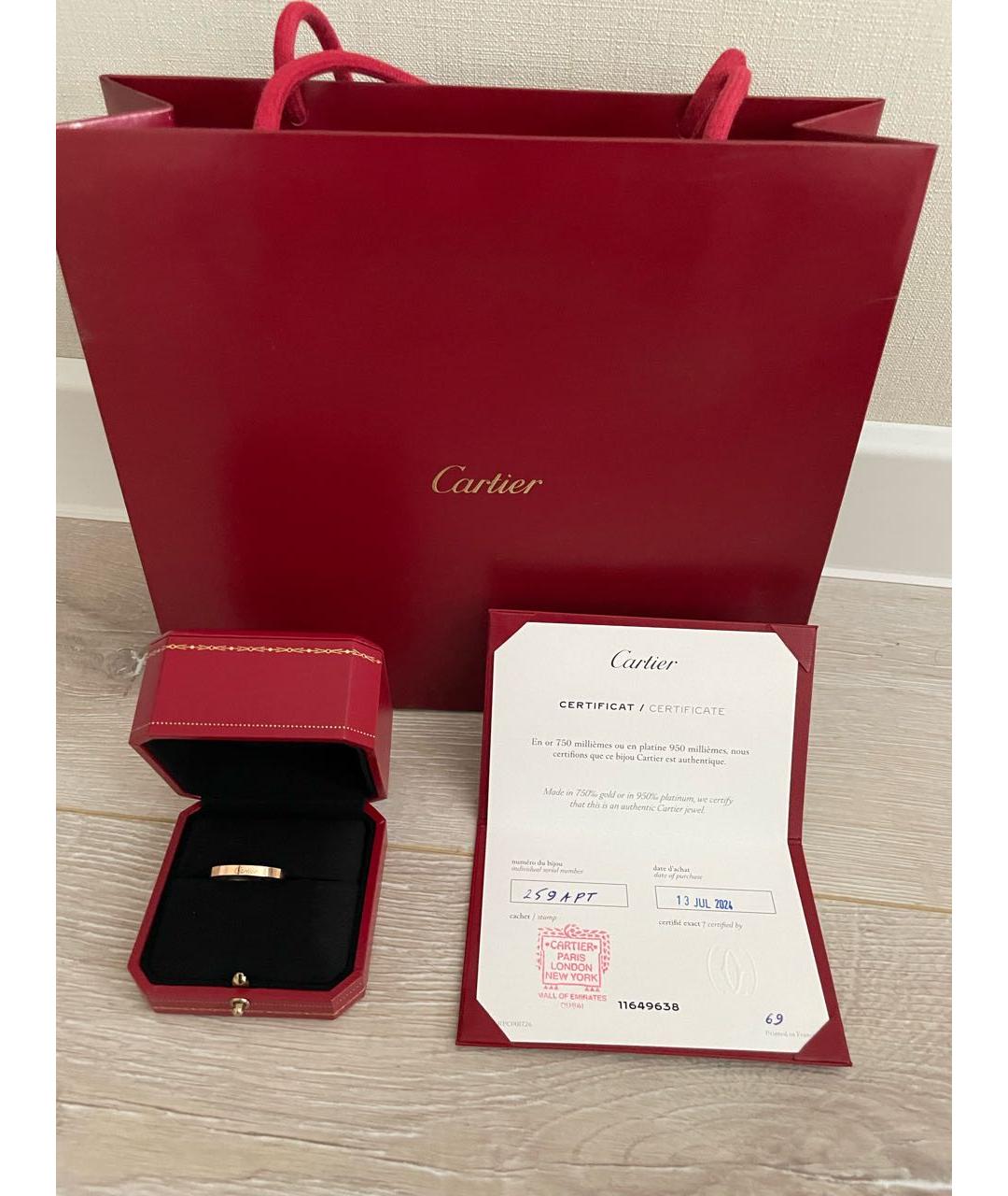 CARTIER Золотое кольцо из розового золота, фото 2