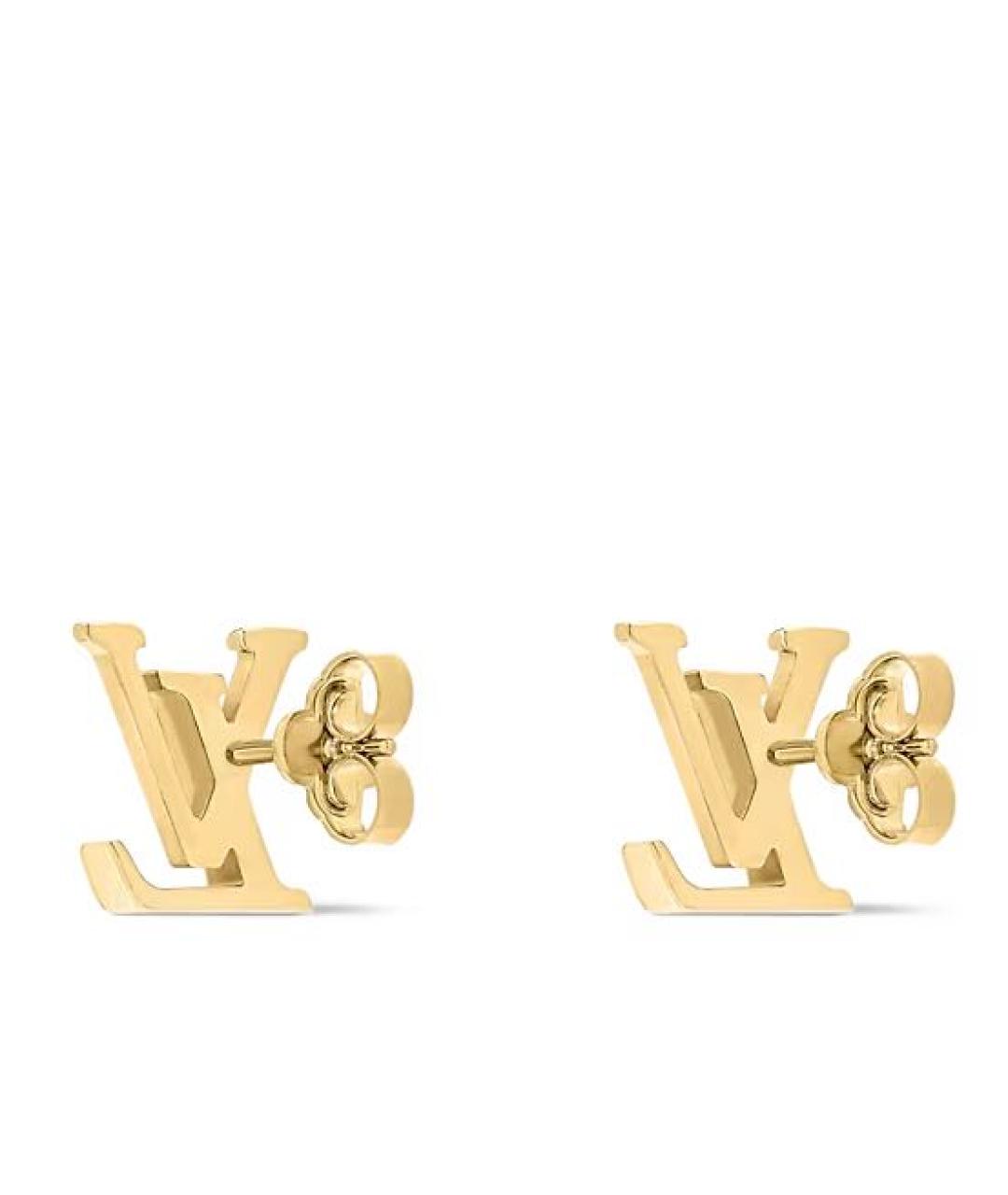 LOUIS VUITTON Золотые серьги, фото 3