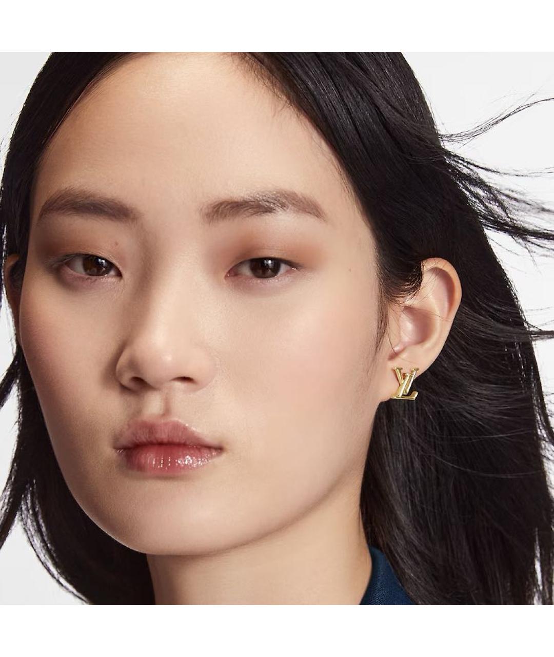 LOUIS VUITTON Золотые серьги, фото 4