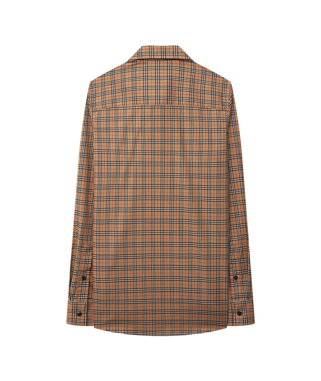 BURBERRY Бежевая хлопковая детская рубашка, фото 2