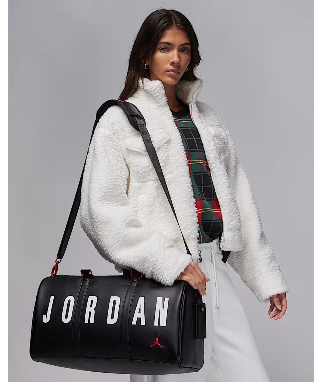 JORDAN Черная дорожная/спортивная сумка, фото 4