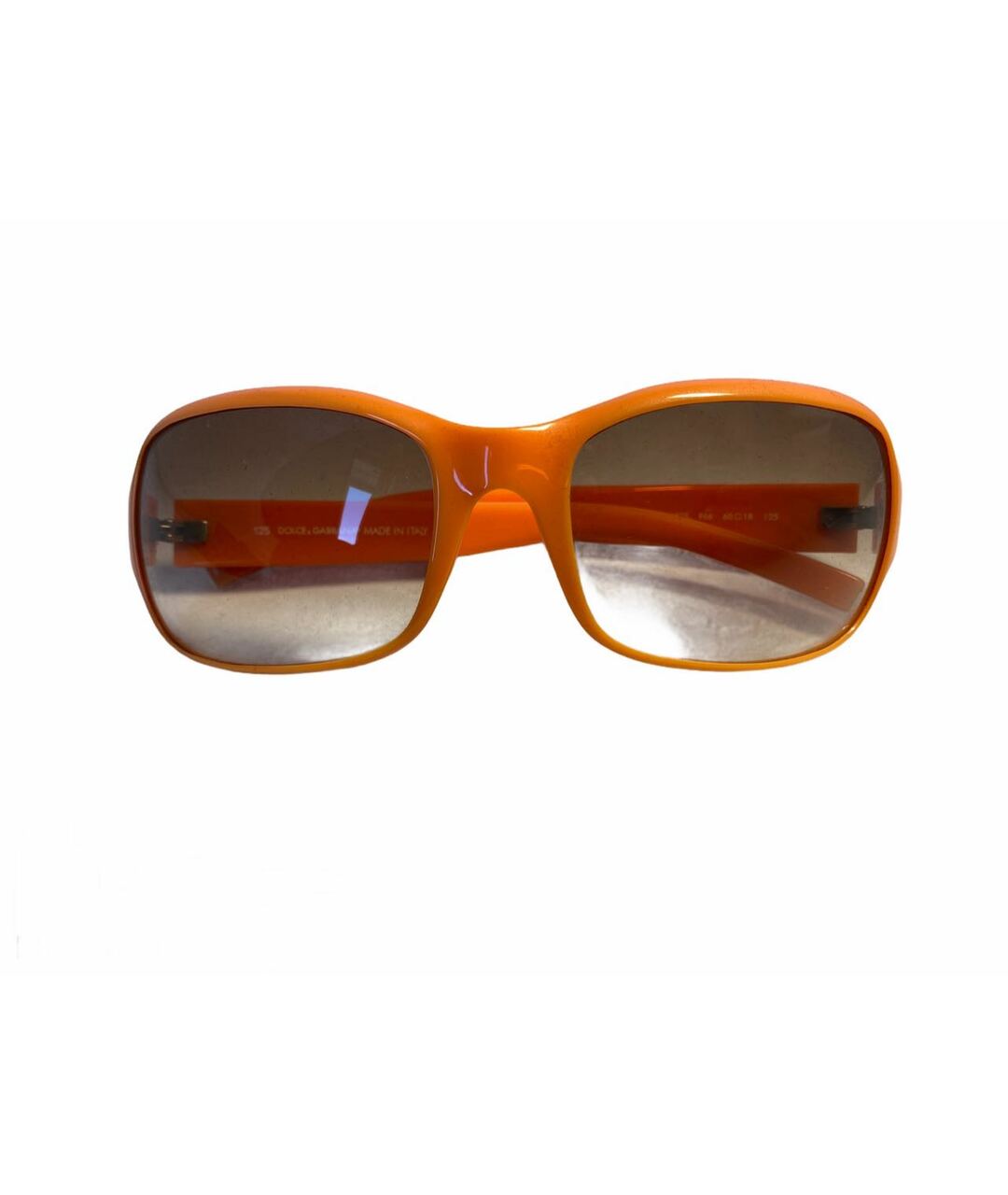 DOLCE & GABBANA VINTAGE Оранжевое пластиковые солнцезащитные очки, фото 1