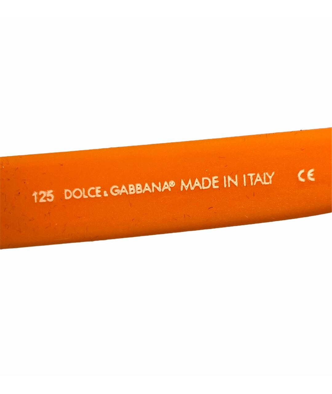 DOLCE & GABBANA VINTAGE Оранжевое пластиковые солнцезащитные очки, фото 3