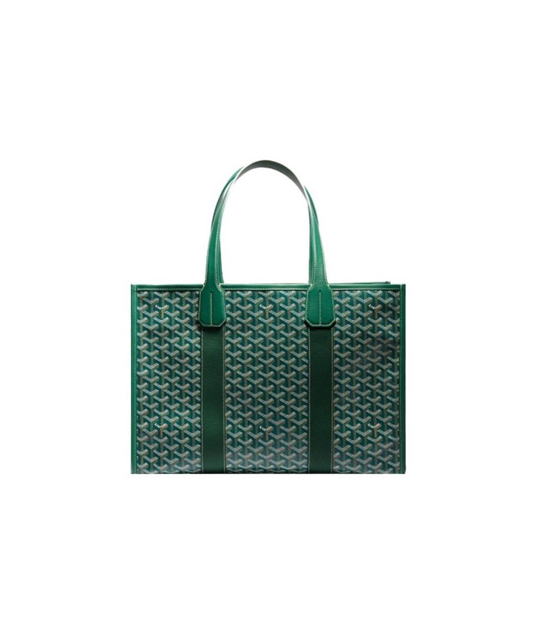 GOYARD Зеленая кожаная сумка через плечо, фото 3