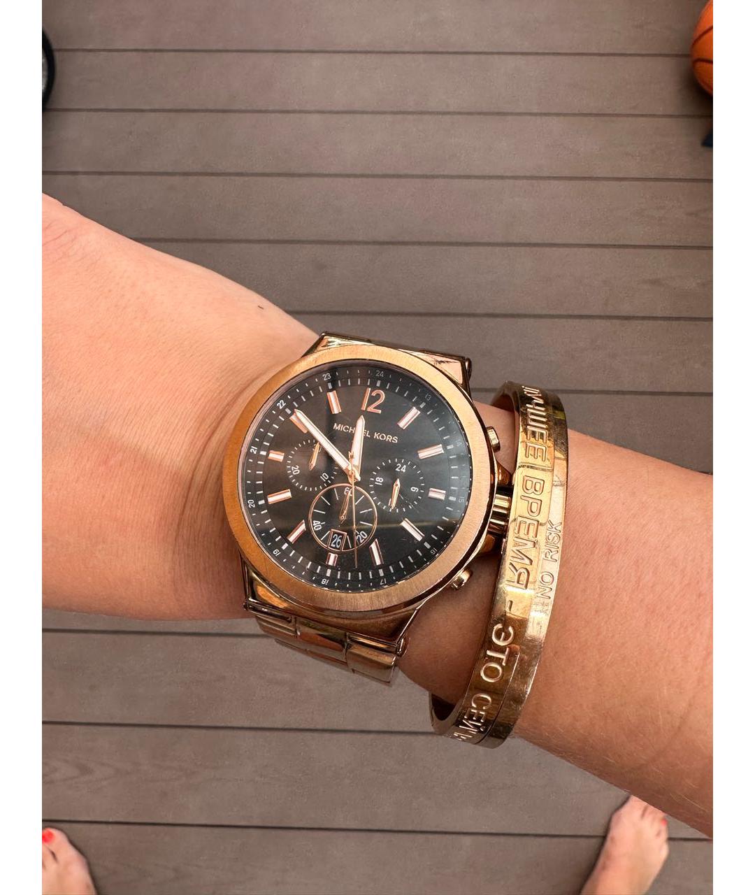 MICHAEL KORS Золотые часы, фото 4