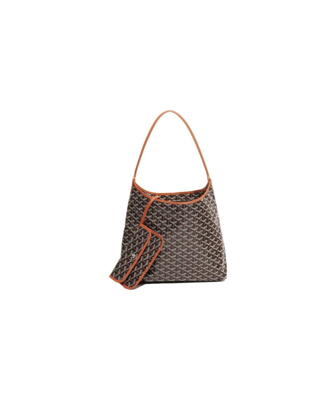 GOYARD Черная кожаная сумка через плечо, фото 4