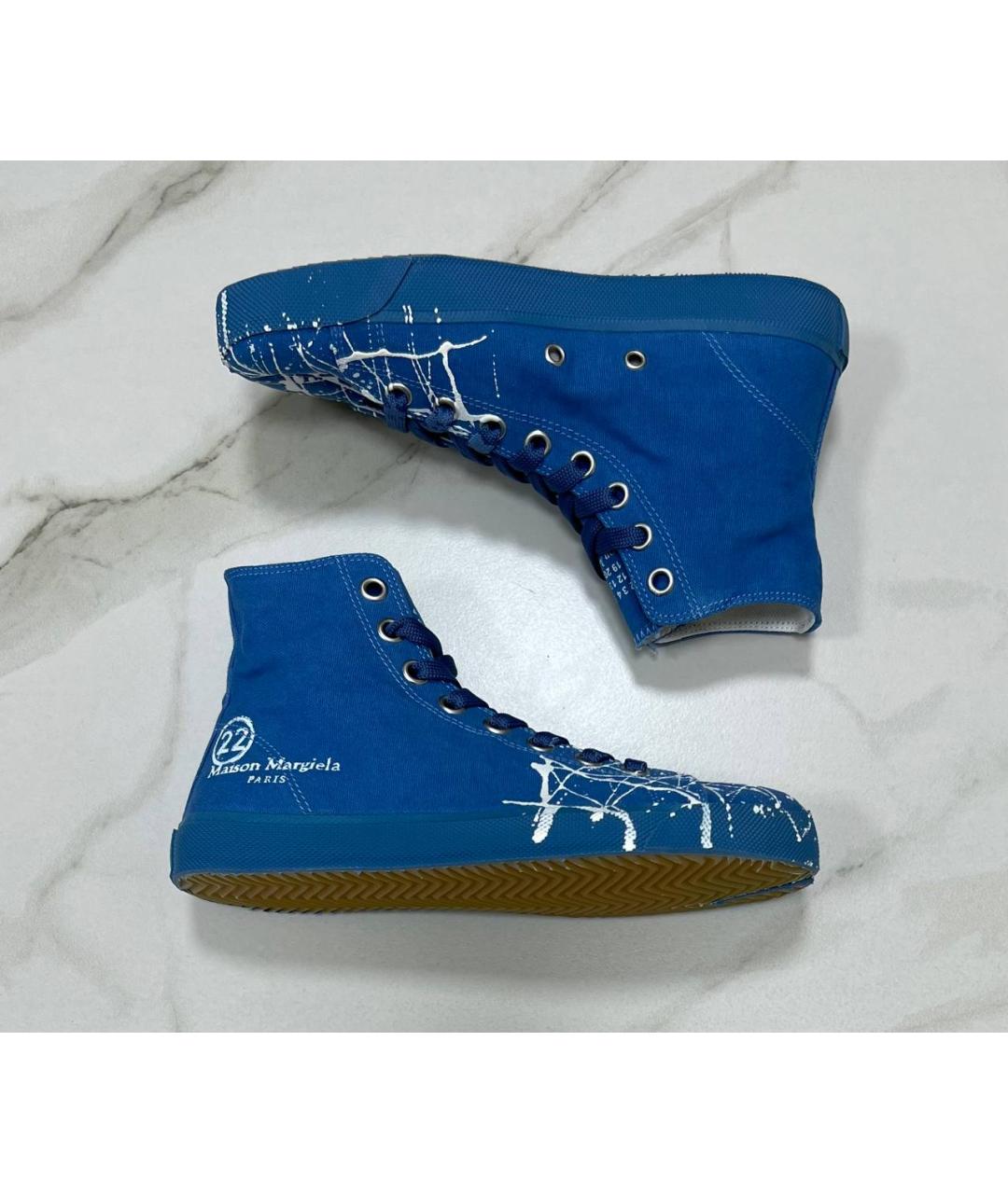 MAISON MARGIELA Синие кеды, фото 3