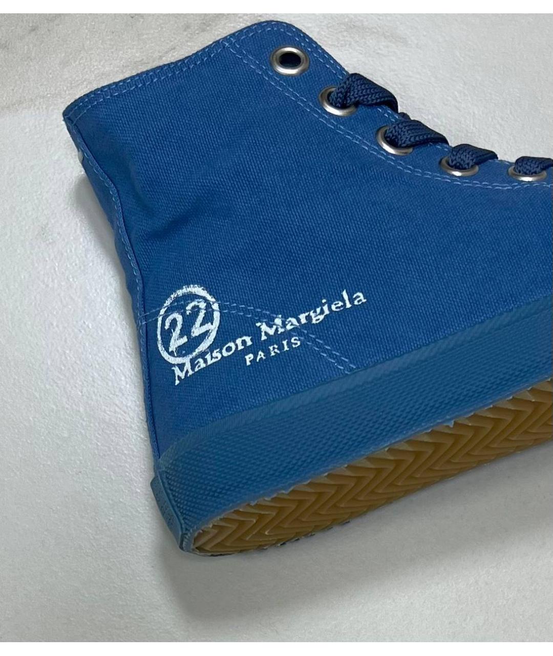 MAISON MARGIELA Синие кеды, фото 4
