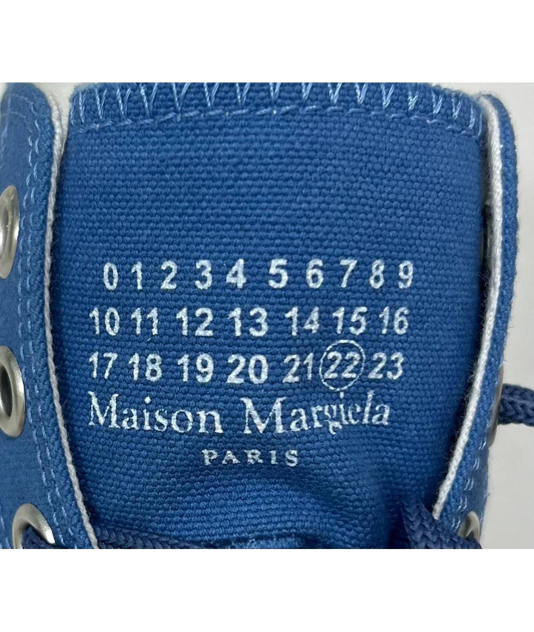 MAISON MARGIELA Синие кеды, фото 5