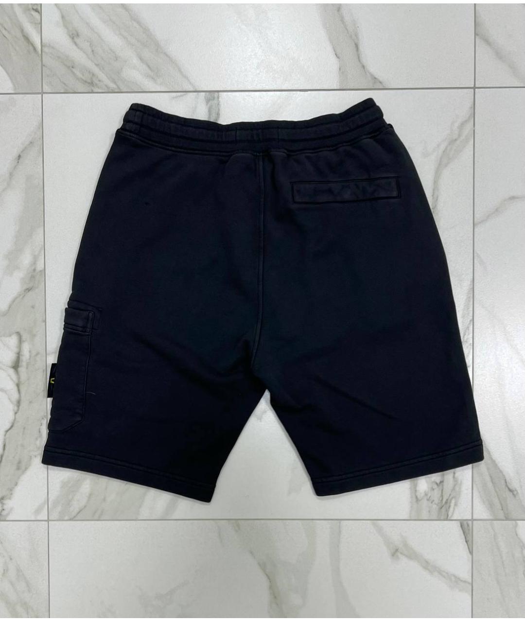 STONE ISLAND Черные шорты, фото 4