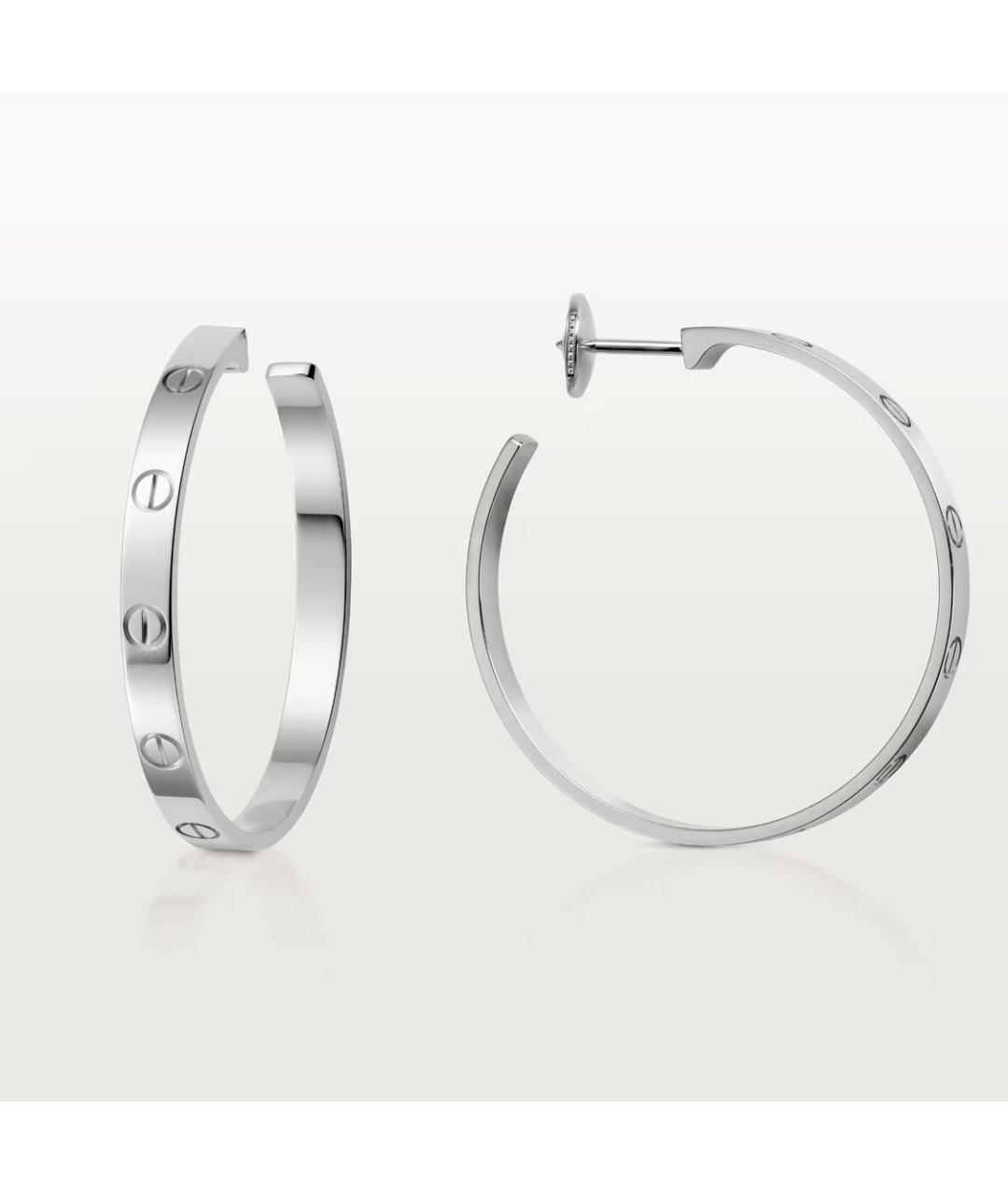 CARTIER Серьги из белого золота, фото 4