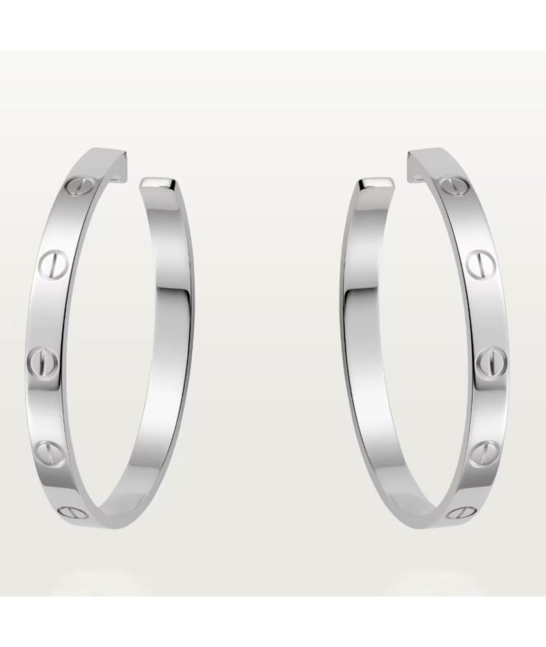CARTIER Серьги из белого золота, фото 7