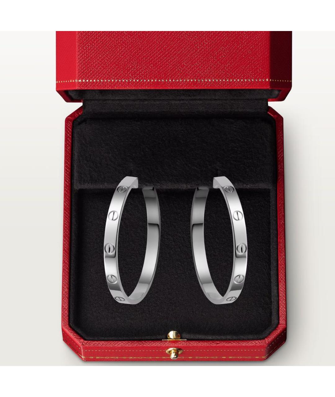CARTIER Серьги из белого золота, фото 6