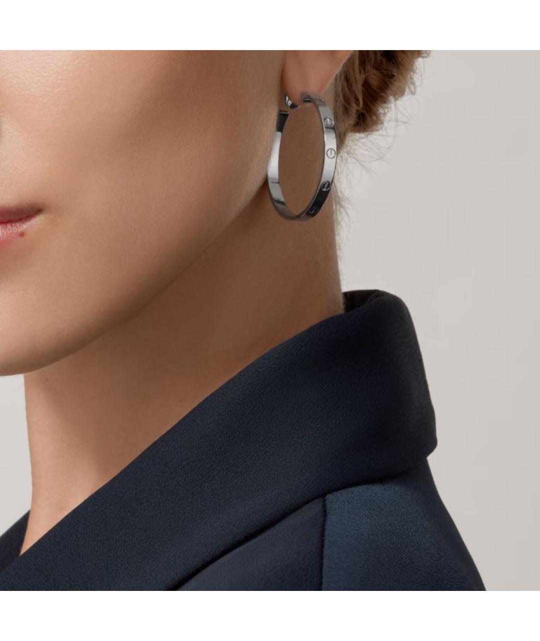 CARTIER Серьги из белого золота, фото 2