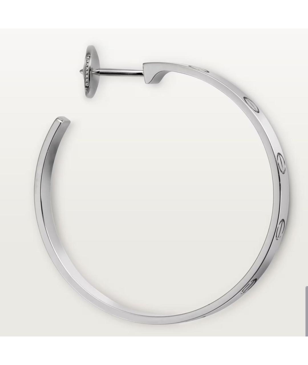 CARTIER Серьги из белого золота, фото 5