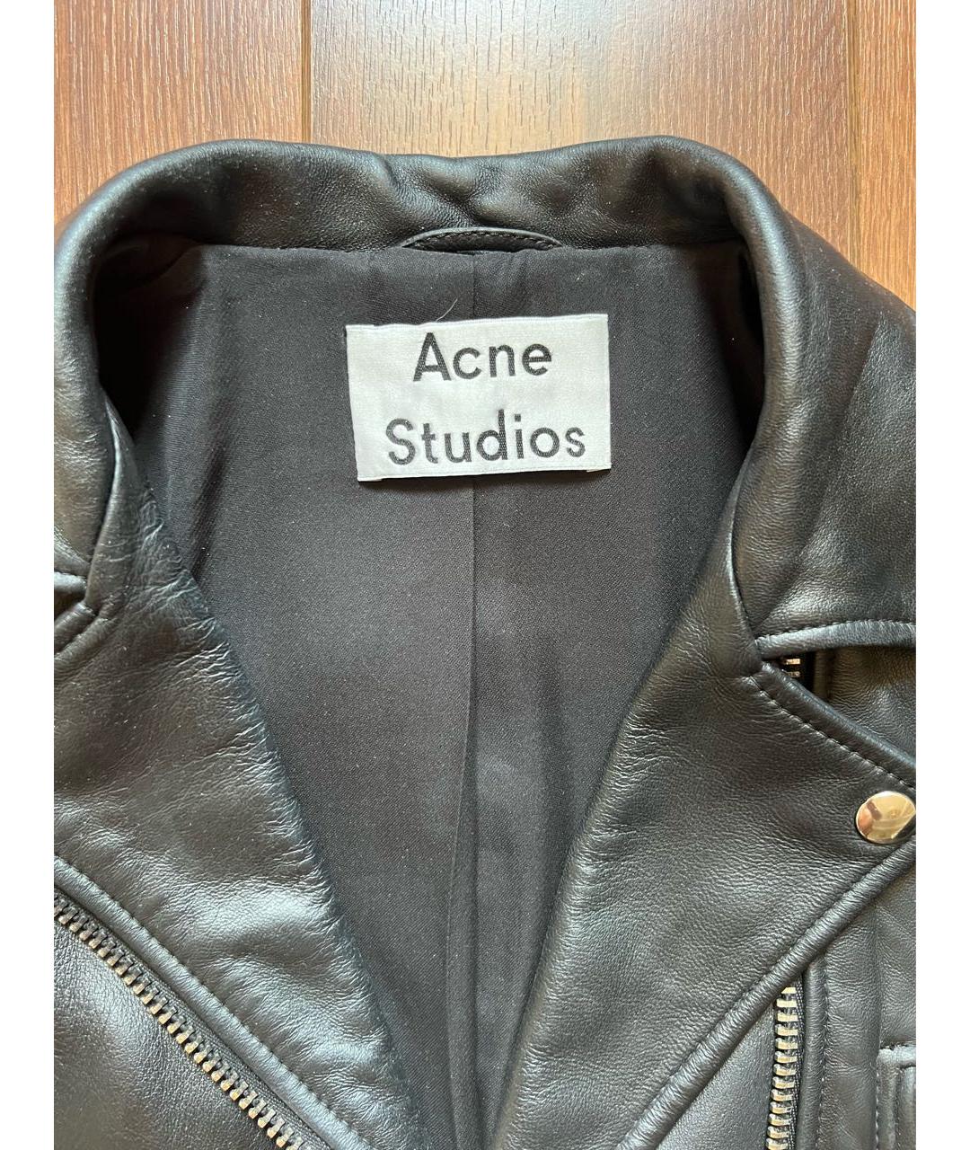 ACNE STUDIOS Черная кожаная куртка, фото 3