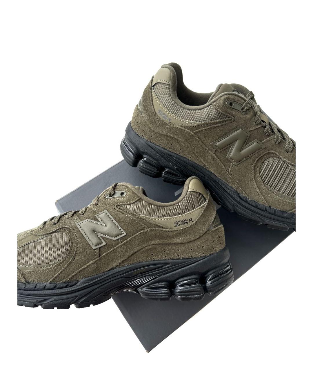 NEW BALANCE Хаки замшевые высокие кроссовки / кеды, фото 4