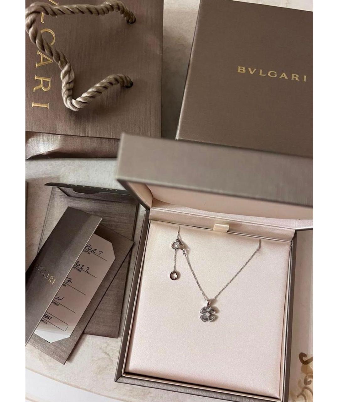 BVLGARI Серебрянный кулон из белого золота, фото 3