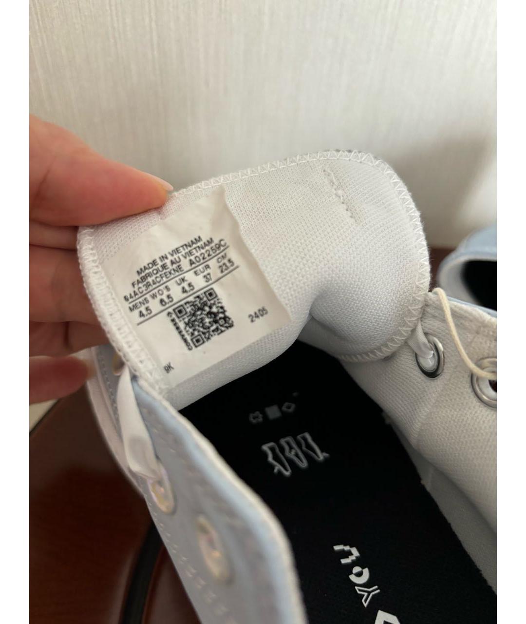 CONVERSE Голубые кожаные кеды, фото 7