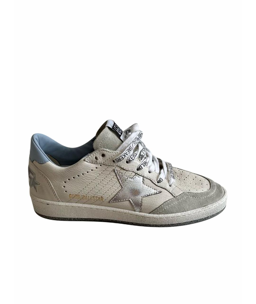 GOLDEN GOOSE DELUXE BRAND Белые кожаные кеды, фото 1