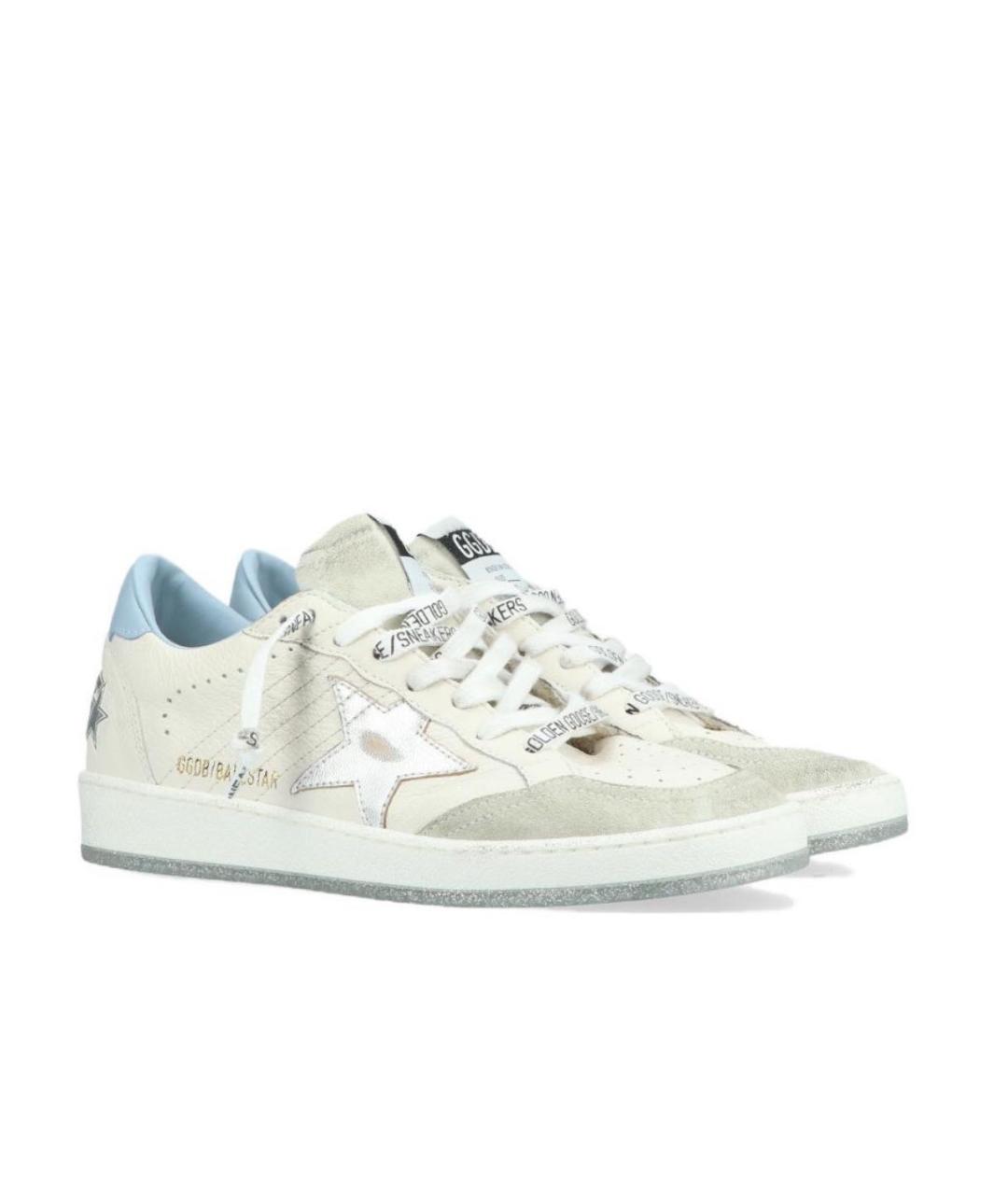 GOLDEN GOOSE DELUXE BRAND Белые кожаные кеды, фото 7