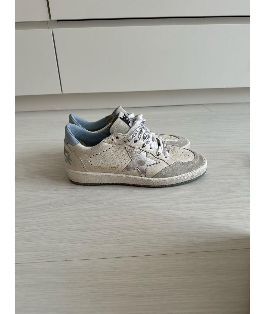 GOLDEN GOOSE DELUXE BRAND Белые кожаные кеды, фото 8